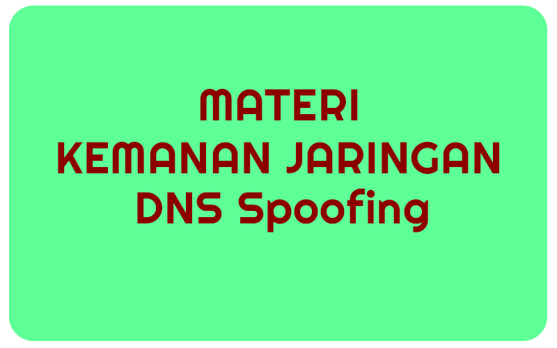 mengatasi serangan dns spoofing